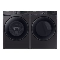 Samsung 5.0 cu. ft. Smart Front Load Washer with Super Speed & 7.5 cu. ft. Smart Electric Dryer with Steam Sanitize+