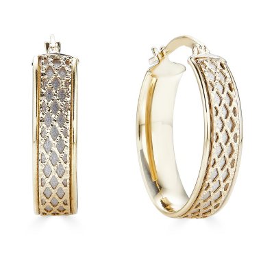 Sam's club gold hot sale hoop earrings