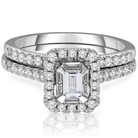 0.95 CT. T.W. Diamond Ring in 14K White Gold