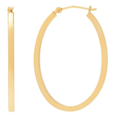 9ct yellow gold hot sale hoop earrings