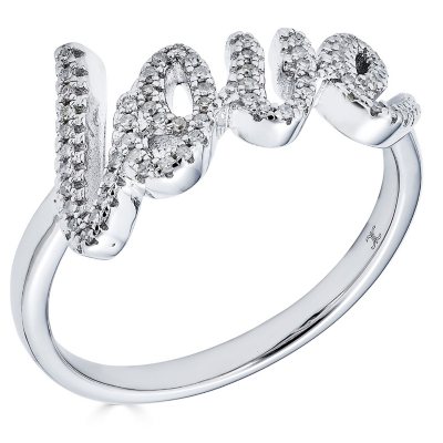 Love ring sterling on sale silver