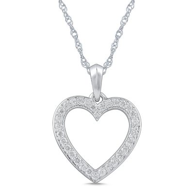 0.30 CT. T.W. Diamond Heart Pendant in 14K Gold - Sam's Club