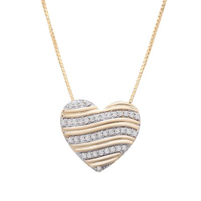 Sam's club sale diamond heart necklace