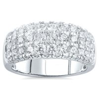 2.00 CT. T.W. Classic Pave Diamond Ring in 14K White Gold