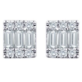 0.35 CT. T. W. Diamond Shepherd Hook Earrings in 14K Yellow Gold - Sam's  Club