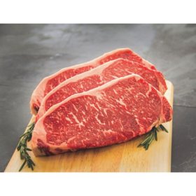 USDA Prime NY Strip Steak, 10 oz. each (Choose Count)