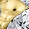 Yellow, variant on 2.0 CT. T.W. Round Cut Halo Diamond Ring & Band Set in 14K Gold