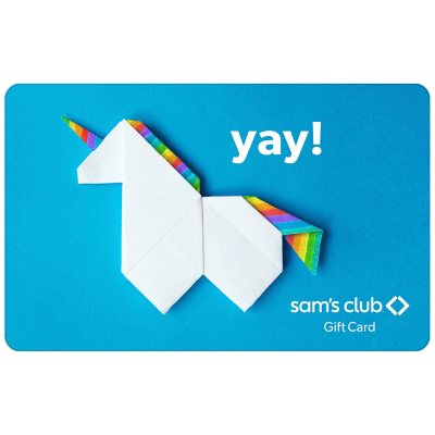 Sam's Club Yay Unicorn Gift Card - $50