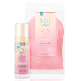 SOL by Jergens Self-Tanning Mousse with Applicator Mitt, Choose your Shade (5 fl. oz.)