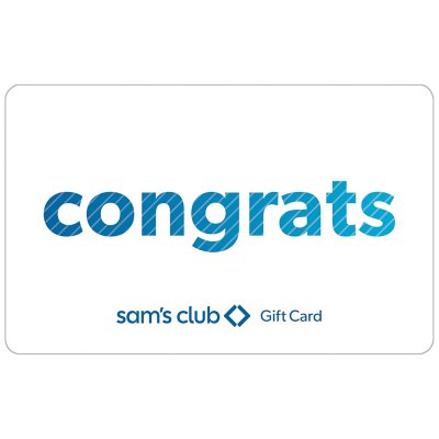 Sam's Club Everyday Congrats Gift Card - $10