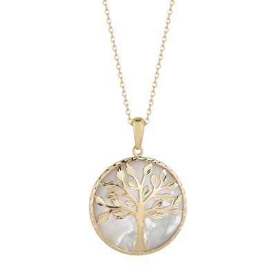 Tree of life deals gold pendant necklace