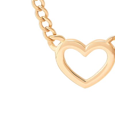 Cute Heart Necklace Tiny 14k Gold Heart Pendant Choker Necklaces