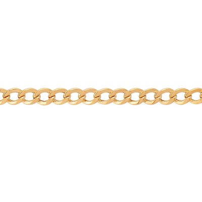 5MM Solid Curb Chain in 14K Yellow Gold - Sam's Club