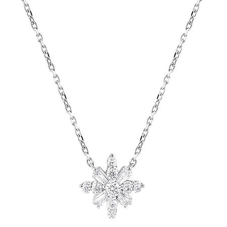 12.96 ct. t.w. Diamond Riviera Necklace in 14K White Gold (H-I, I1 ...