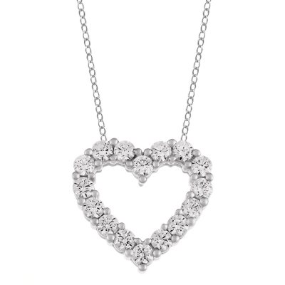 Sam's club diamond 2025 heart necklace