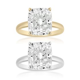 3.00 CT. T.W. Cushion Cut Diamond Solitaire Ring in 18K Gold