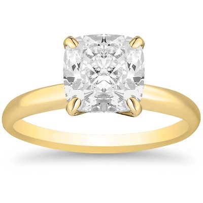 3.00 CT. T.W. Cushion Cut Diamond Solitaire Ring in 18K Gold - Sam's Club