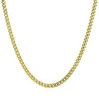 14K Yellow Gold Open Curb Necklace