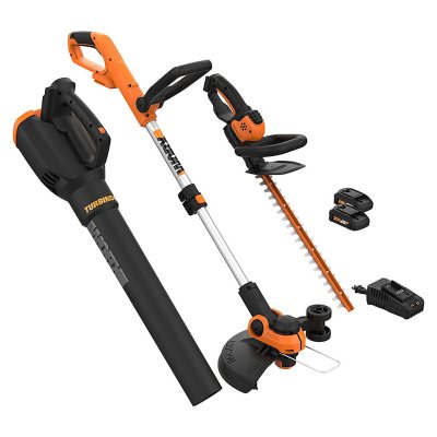 Worx 20V Power Share – 3 Piece Cordless Combo Kit (Blower, Trimmer, and Hedge Trimmer)
