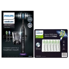 Philips Sonicare DiamondClean Electric Rechargeable Toothbrush with Replacement Toothbrush Heads (6 pk.)