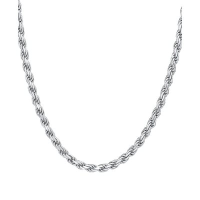 Solid Rope Chain in Italian Sterling Silver - Sam's Club