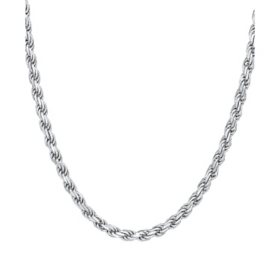 Solid Rope Chain in Italian Sterling Silver