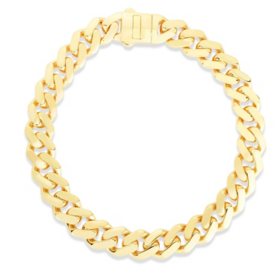 Flat Curb Link Chain in 14K Yellow Gold