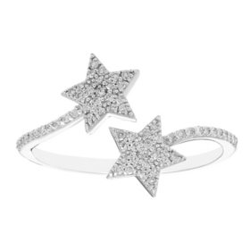 0.19 CT. T.W. Diamond Star Ring in Sterling Silver