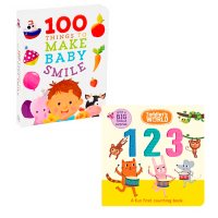 100 First Things to Make Baby Smile & Toddler's World: 123 Book Bundle