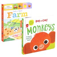 Lots to Spot: Farm & Pat-a-Cake: Monkeys Book Bundle
