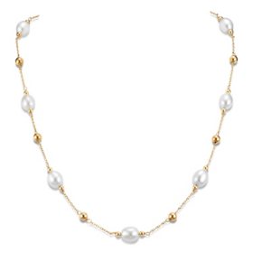 Stunning AAAA+ 8-9mm Real Natural South Sea Gold Pearl Necklace 18 