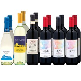 Premium Wines of Europe Entertainment Bundle Variety Pack, 750 ml, 12 pk.