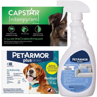 PetArmor Plus Capstar Flea Tick Bundle for Medium Dogs 25 lbs. Sam s Club