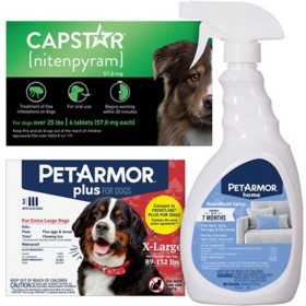 PetArmor Plus Capstar Flea & Tick Bundle for Extra Large Dogs, 89 - 132 lbs.