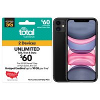 Total Wireless iPhone 11 + $60 Multi Device Plan (30GB Shared at High Speeds†*) (Email Delivery)