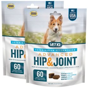 VETIQ Advanced Hip & Joint Soft Dog Chews, Chicken Flavored 60 ct., 2 pk.