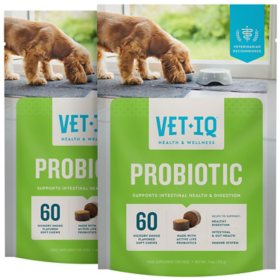 VETIQ Probiotic Soft Dog Chews, Hickory Smoke Flavored 60 ct., 2 pk.