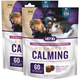 VETIQ Advanced Calming Soft Dog Chews, Hickory Smoke Flavored 60 ct., 2 pk.