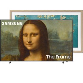 SAMSUNG 55" Class The Frame QLED 4K Smart TV w/ Quantum HDR (QN55LS03BDFXZA) + Additional Modern Bezel (Choose Color)