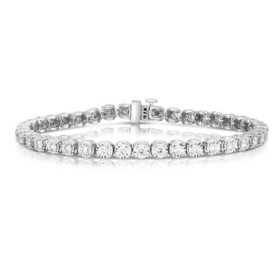 3.95 CT. T.W. Diamond Bracelet in 14K White Gold		