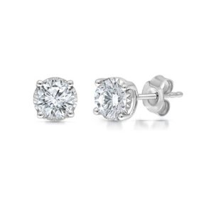 0.95 CT. T.W. Diamond Stud Earrings in 14K White Gold