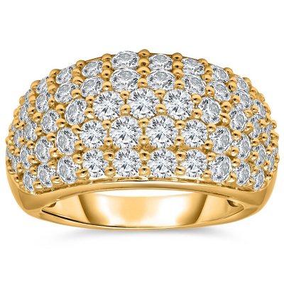 2.95 CT. T.W. Diamond Fashion Ring in 14K Yellow Gold - 6