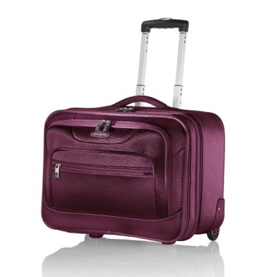 New Samsonite Pink Wheeled Laptop Case Rolling Luggage Bag in line