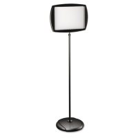 MasterVision Floor Stand Sign Holder, Rectangle, 11" x 15" Sign, 66" Tall
