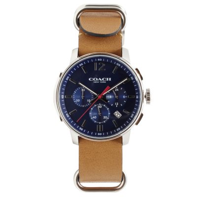 Men s Bleecker Chronograph Leather Strap Watch by COACH Sam s Club