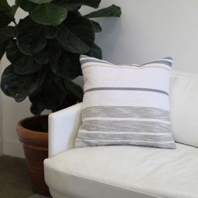 FEI Home Lifestyle Multi Striped Decorative Pillow, 20" X 20"