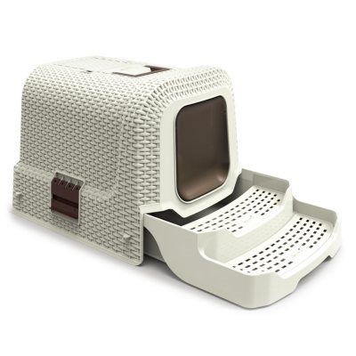 Iconic Pet KittyKlean Litter Box with Rattan Finish - Sam's Club