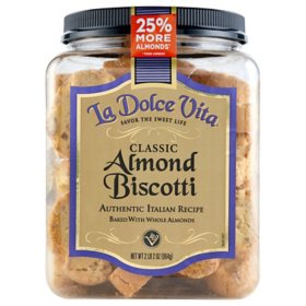 La Dolce Vita Classic Almond Biscotti 34 oz.