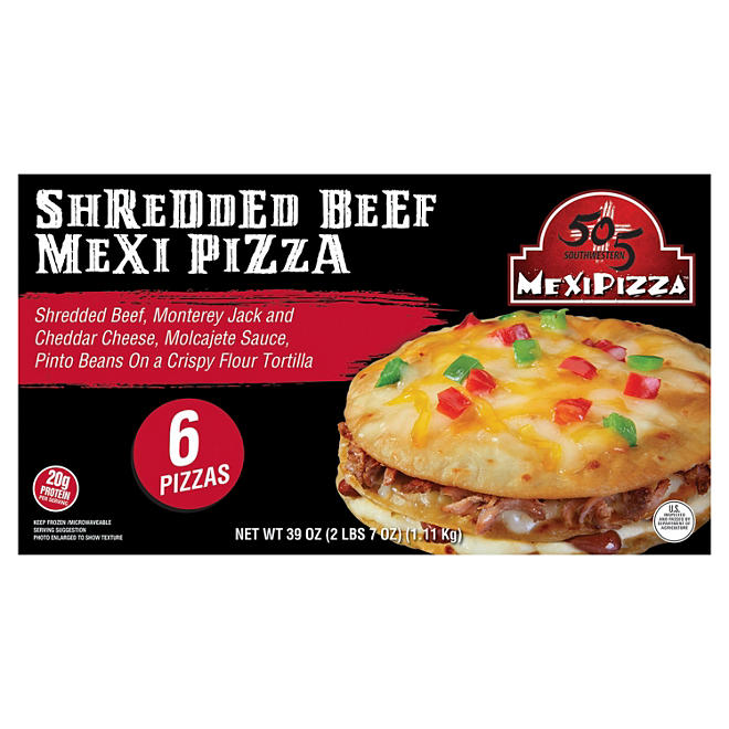 505 Southwestern Shredded Beef Mexi Pizza (6 ct.)