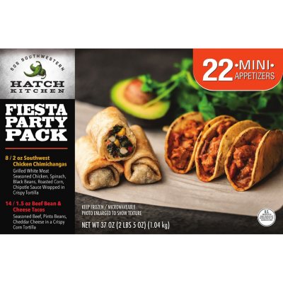 505 Southwestern Fiesta Party Pack, Frozen (22 mini appetizers) Sam's